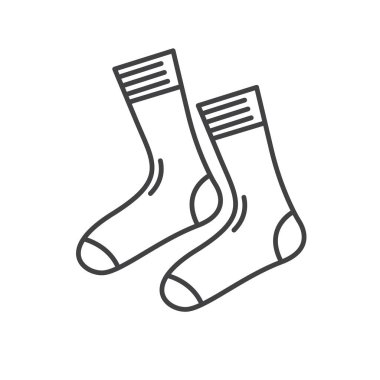çizgi çorapları simge vektör tasarım şablonu ağı