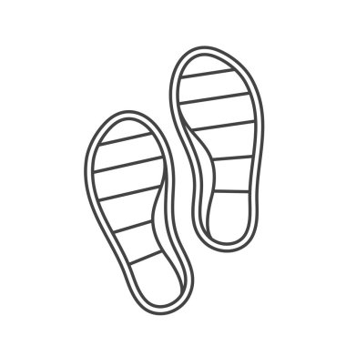 Esnek lastik ayakkabı tabanları ikon vektör element tasarım şablonu ağı