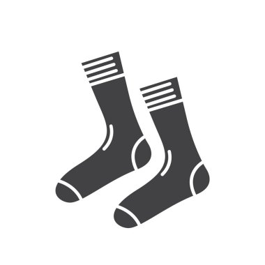 çizgi çorapları simge vektör tasarım şablonu ağı