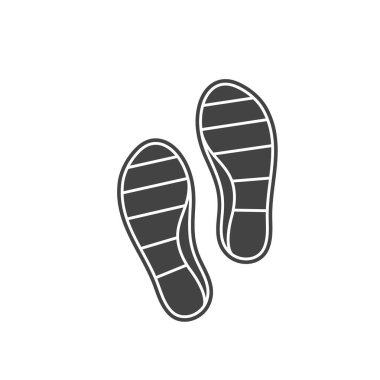 Esnek lastik ayakkabı tabanları ikon vektör element tasarım şablonu ağı