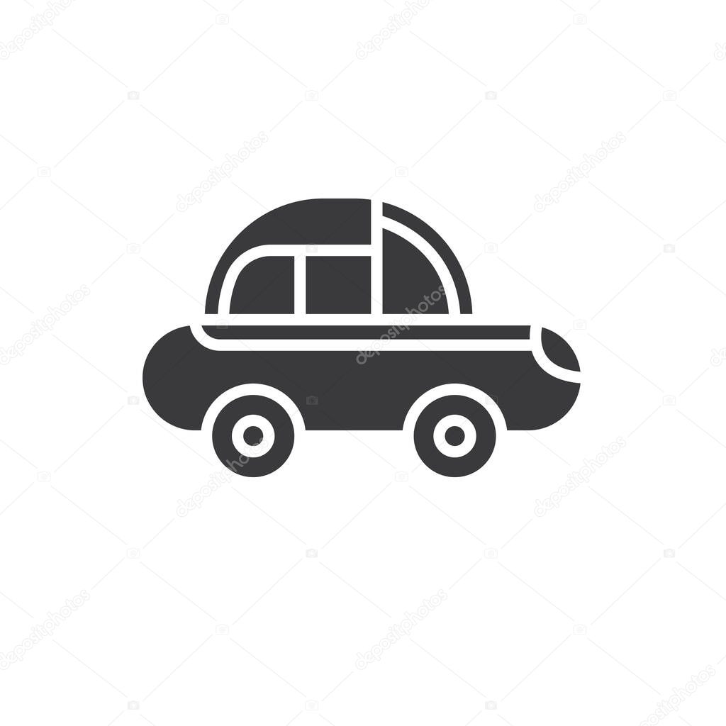 Car toy icon vector element design template web