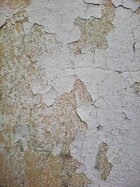 Duvardaki Soyulmuş Eski Beyaz Boyanın Ayrıntılı Dokuları