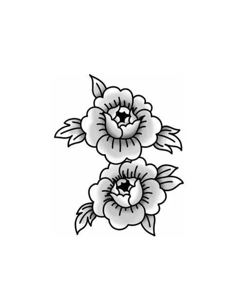 Dijital sanat Japonya şakayık çiçekleri