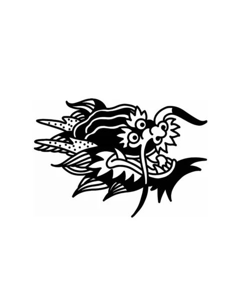 Vektör sanat illüstrasyonu Japon Ejderhası 