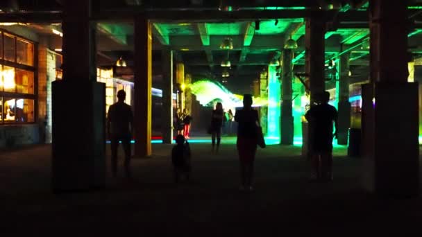 Disko ışıkları hareket — Stok video