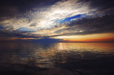 günbatımı deniz, deniz yüzeyi Tarih