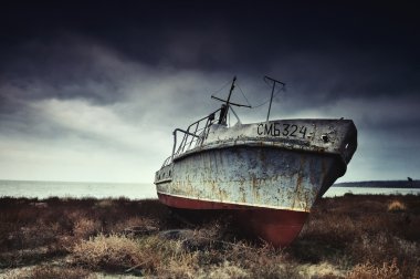 Eski gemi karada paslanma