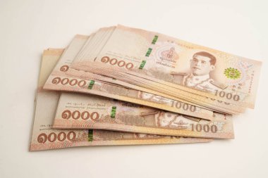 Tayland baht bankası para, yatırım ekonomisi, muhasebe işi ve bankacılık.