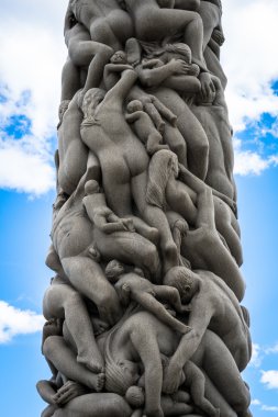 Vigeland Park Oslo, Norveç'te heykel.