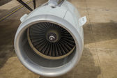 Detailní záběr stroje Jet turbínu letadla