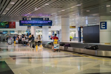 Bagaj talep alanında Kuala Lumpur Uluslararası Havaalanı, Malezya.