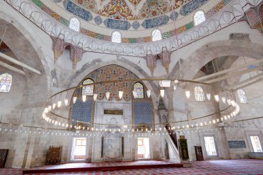 Edirne, Tueky - 09.05.2022: The Complex of Sultan Bayezid II, or The II. Bayezid Camii, Edirne, Türkiye. 1484 ve 1488 yılları arasında inşa edilmiş tarihi bir Osmanlı kompleksidir.