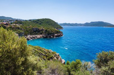 Kas landscape and sea view, a popular resort town near Antalya, Turkey. Kas cityscpae and landscape