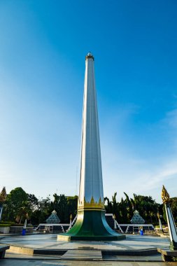 Tugu Pahlawan, Ulusal Anıt ve Surabaya 'nın tarihi simgesi, Kahramanlar Günü, Doğu Java, Endonezya.