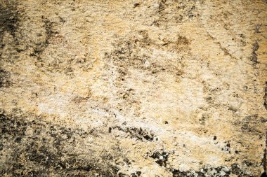 Antik taş duvar dokusu. Antik Roma arkeolojik sahasının kayalık dokusu