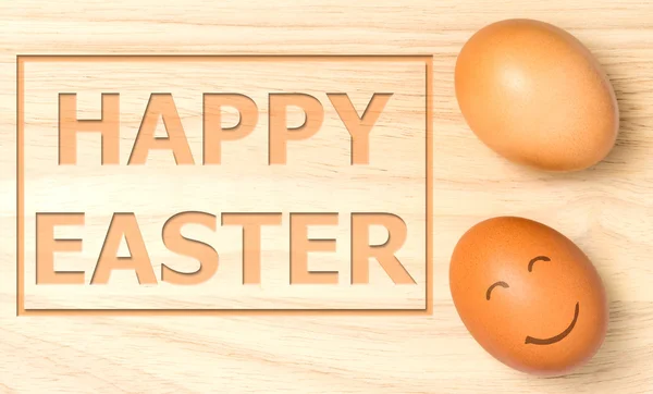 Happy Easter Smiley Egg — Stock Photo, Image