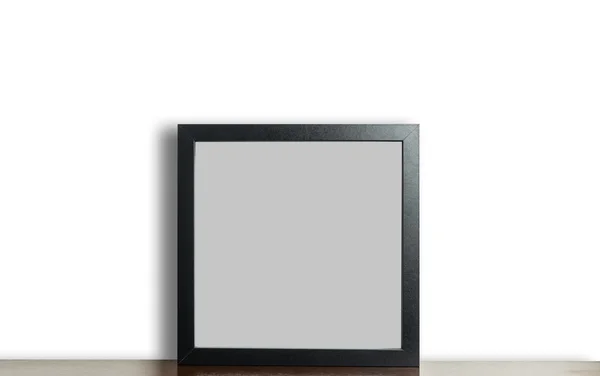 Moldura de foto grossa em branco isolado no branco — Fotografia de Stock