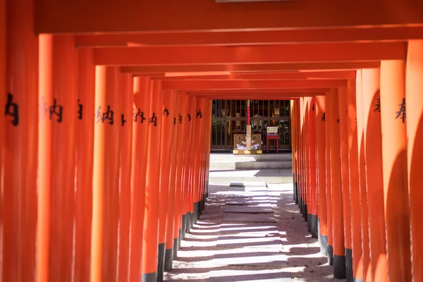 Japanese Temple shrine wooden gate — Stock Photo, Image