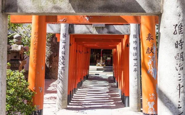 Japanese Temple shrine wooden gate — Stock Photo, Image