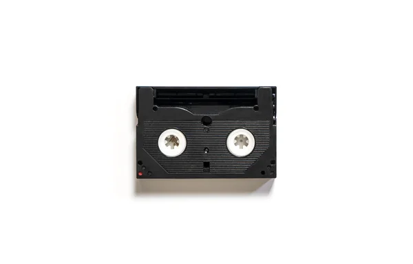 Retro Cassette Video Tape op wit — Stockfoto