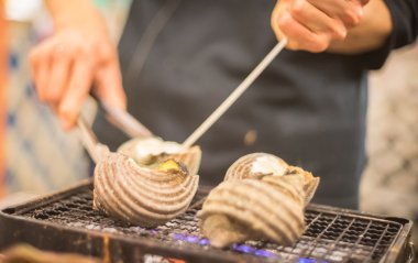 Japon Şef Shelfish ızgara