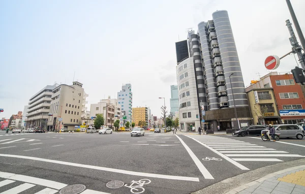 Immeubles de bureaux de grande hauteur dans le quartier des affaires d'Osaka . — Photo
