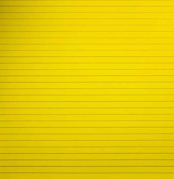노란 빈 줄이 그어진된 노트 용지 페이지 배경 — 스톡 사진