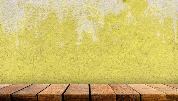 Contador Mesa Prateleira Placa Exibição Madeira Com Espaço Cópia Para — Fotografia de Stock
