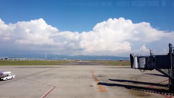 Kansai Japonsko Července 2019 Časová Prodleva Záběrů Pracovníka Letiště Kansai — Stock video