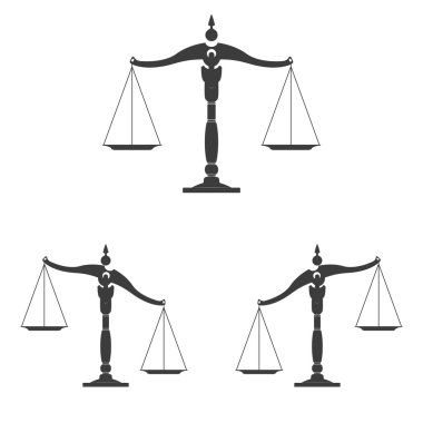 vektör simge adaletin Terazi