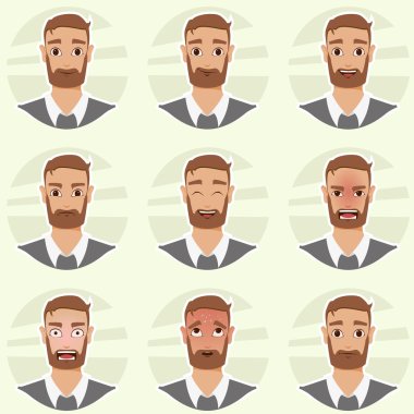 iş adamı duyguların avatar