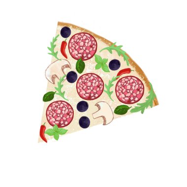 Atıştırmalık lezzetli taze pizza. 