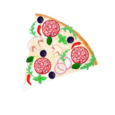 Atıştırmalık lezzetli taze pizza. 