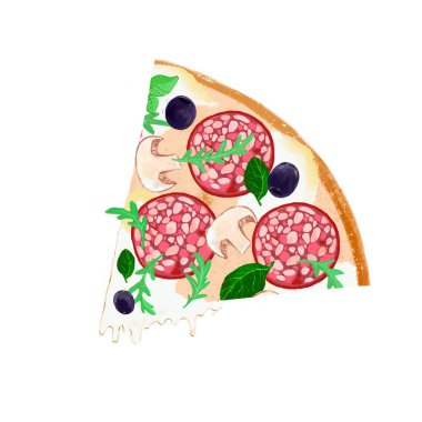 Atıştırmalık lezzetli taze pizza. 