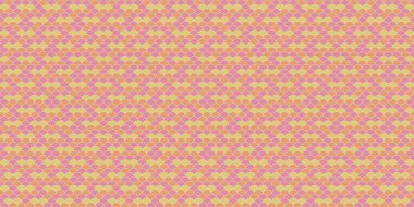 Kusursuz bir pastel pembe ve altın geometrik örgü deseni. Tekstil tasarımları, web sitesi geçmişi ya da hatıra defteri projeleri için mükemmel. Bu yumuşak, tekrarlayan doku sıcaklığı ve rahatlığı çağrıştırıyor..