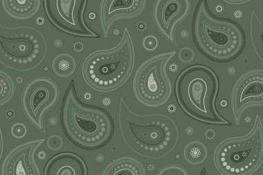 Özet olarak elle çizilmiş materyal. Paisley baskısı ve zarafet romantizmi. Romantik gerçeküstü bir süs eşyası. Çiçek açan renklerin doğulu kumaşı..