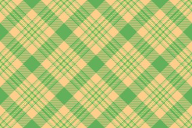 Klasik ekose desenli yeşil ve kremalı. Zamansız bir tekstil tasarımı, arka plan, giyim ve yaratıcı projeler için mükemmel, geleneksel, dokuma dokusu gerektirir..