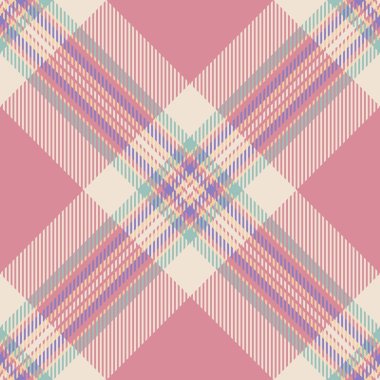 Yumuşak pastel renkleri olan zarif ekose desenli. Klasik tekstil tasarımı, arka plan, giyim veya festival temalı grafik projeler için mükemmeldir..