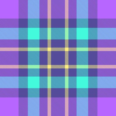 Pembe, mavi ve yeşil renkli canlı turta deseni. Klasik bir kumaş dokusu. Renkli, geometrik bir tasarıma ihtiyaç duyan arka plan ya da yaratıcı projeler için mükemmel..