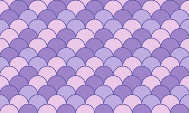 Kusursuz pastel mor ve pembe balık pullu desen. Geçmişi, tekstili ya da kadınsı tasarımları için mükemmel. Zarafet ve sükuneti çağrıştırıyor. Web siteleri, ambalaj ve markalaşma için ideal.