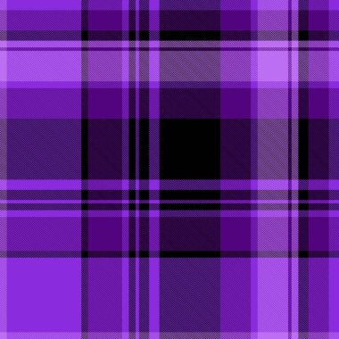 Zarif mor ekose desenli. Klasik tartan tekstil tasarımı arka plan, moda ve yaratıcı projeler için idealdir. Görsel doku ve derinlik sunar.