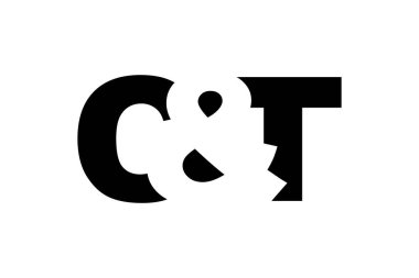 Tomografi logosu cesur bir şekilde tasarlandı. Siyah beyaz kimlik sembolü. Modern tipografi simgesi. Şirket marka ikonu. En küçük iş şablonu.