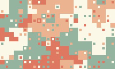 Soyut piksel sanat arkaplanı. Yumuşak pastel renkler rahatlatıcı, modern bir estetik yaratır. Web sitesi afişleri, uygulama tasarımı veya sosyal medya için ideal. Dijital veriyi, teknolojiyi veya bağlantıyı temsil eder.