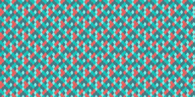 Canlı deniz mavisi ve mercan geometrik desen. Tekstil baskıları, web sitesi geçmişi ya da modern markalar için kusursuz bir tasarım. Bu soyut doku enerji ve bağlantı hissini uyandırıyor..