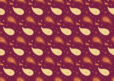 Paisley detaylı ve yüzeysel desen. Zarif bir davet için romantik bir olay. Dekor düğünü için harika bir kılıf. Bukleli madalyon gibi kusursuz bir süs..