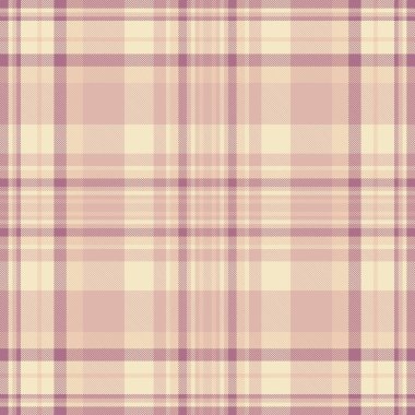 Sıcak ve davetkar ekose desenli, sessiz pembe ve kremalı. Tekstil tasarımı moda, geçmiş ve sonbahar projeleri için mükemmel. Kusursuz, klasik..