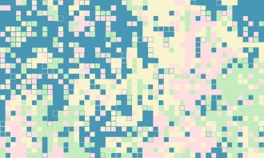 Soyut piksel sanat arkaplanı. Pastel renk paleti rahatlatıcı, modern bir estetik yaratır. Web sitesi afişleri, sosyal medya veya göze çarpan ince bir dokuya ihtiyaç duyan tasarım projeleri için mükemmel..