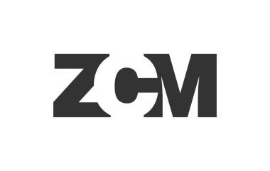 ZCM logo tasarımı. İlk harf Z C M kalın yazı tipi teknoloji girişimleri, danışmanlık, kurumsal markalaşma. Yaratıcı şirket adı, manşet başlıkları tipografi kimliği, moda logoti tipi. Vektör illüstrasyonu.