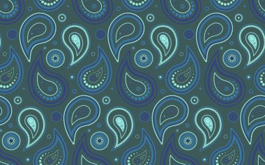 Gerçeküstü çizim yatay geometri. Salatalık tasarımcısına ayrıntılı yeşillik. Egzotik çizim, çizim tekrarla. Tarz kumaşı ve eski püskü.