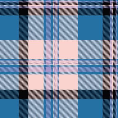 Mavili, pembe ve siyah ekose desenli. Herhangi bir projeye özgeçmiş, giysi tasarımı veya doku eklemek için çok yönlü. Geleneği modern bir dönüşle temsil eder..